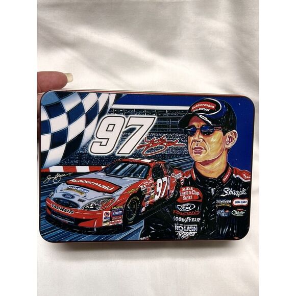 BLK) Kurt Busch NASCAR #97 Tin Kraft Velveeta Cheese Sam Bass Collectors Series - Picture 1 of 12
